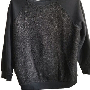 𝅺fdj sweatshirt.  Women’s size small.  Black with gold flecks and texture.